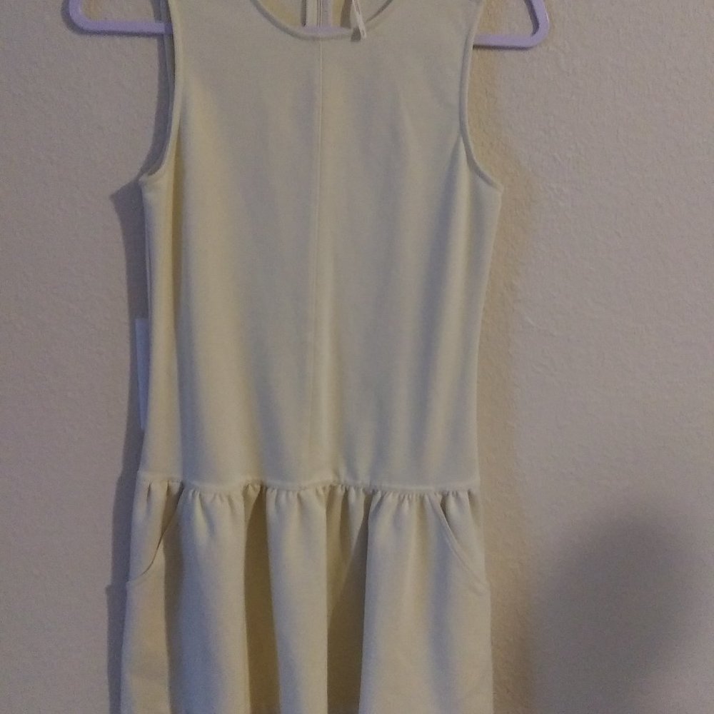 FREE PEOPLE NWOT White Off Sleeveless Cotton Woman New Dress. Size XS